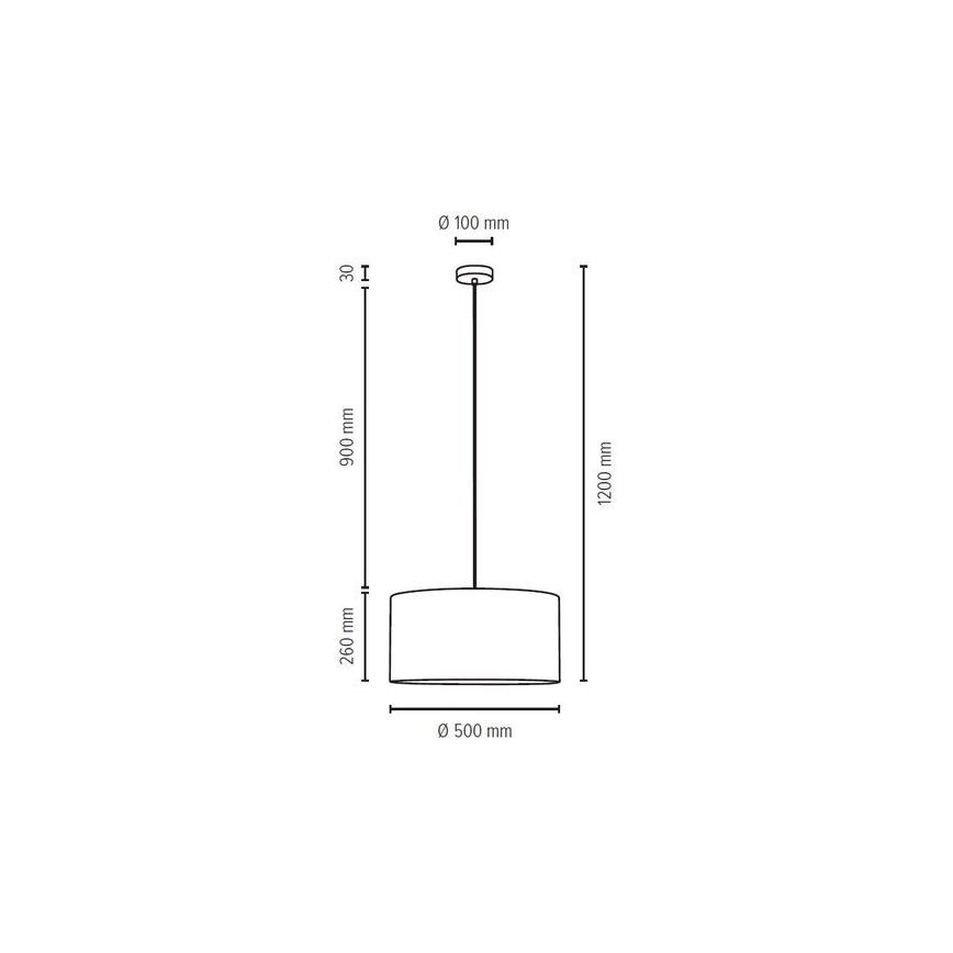 Lestenec na vrvici SCARLETT 1xE27/60W/230V