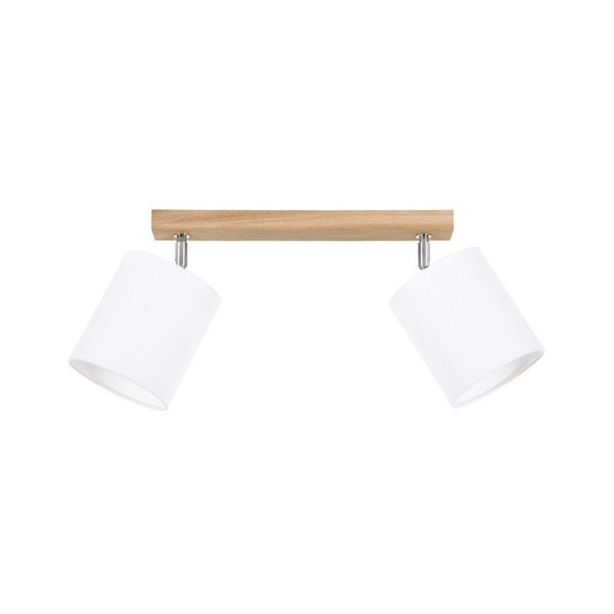 Smerna svetilka APRILLIA 2xE27/25W/230V hrast/bela