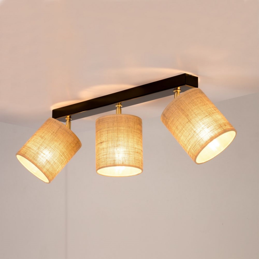 Stropni reflektor JUTE 3xE27/25W/230V