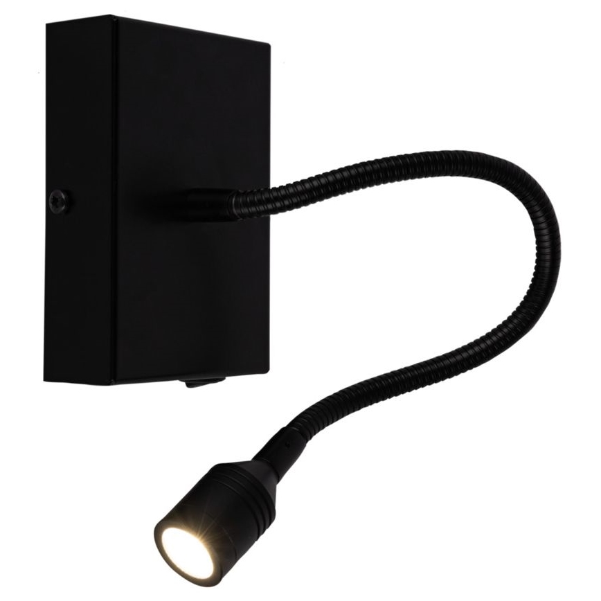LED Stenska svetilka LECTOR LED/2,5W/230V črna