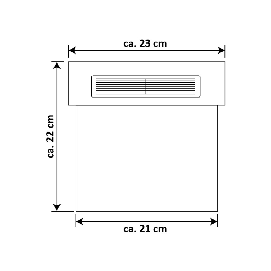 LED Solarna hišna številka LED/2x0,07W/2,4V 1200 mAh IP44