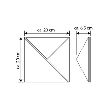 LED Solarna hišna številka LED/3x0,1W/2,4V IP44 - FSC certifikat