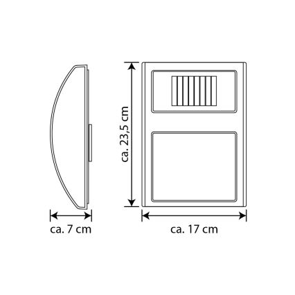 LED Solarna hišna številka LED/3x0,1W/2,4V IP44 - FSC certifikat