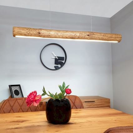 LED Zatemnitveni lestenec na vrvici LUCAS LED/25,5W/230V bor