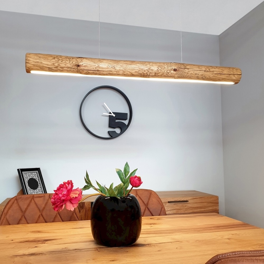 LED Zatemnitveni lestenec na vrvici LUCAS LED/25,5W/230V bor