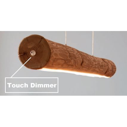 LED Zatemnitveni lestenec na vrvici LUCAS LED/25,5W/230V bor