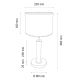 Namizna svetilka BENITA 1xE27/60W/230V 48 cm bela/hrast – FSC certifikat