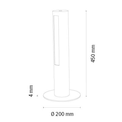 LED Zatemnitvena namizna svetilka CONOR LED/9W/230V hrast