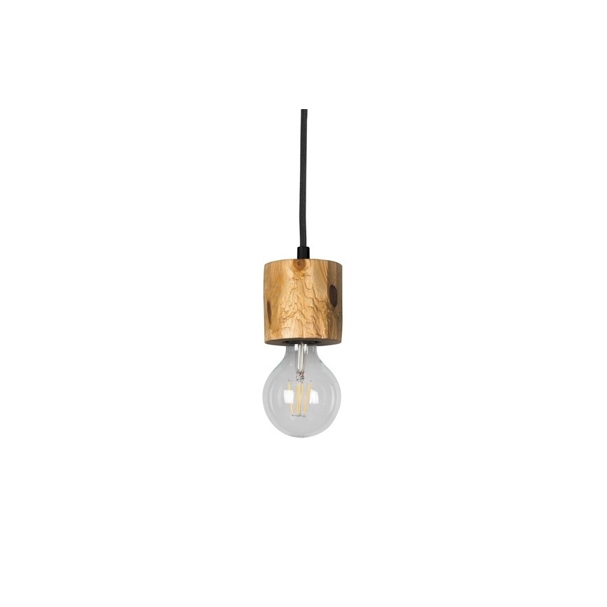 Lestenec na vrvici PINO 1xE27/60W/230V bor - FSC certifikat