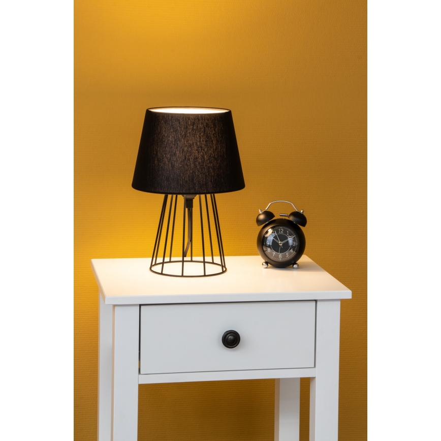 Spot-Light - Namizna svetilka MANGOO 1xE27/40W/230V črna