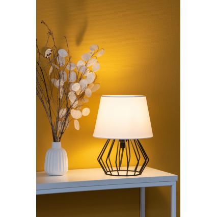 Spot-Light - Namizna svetilka MANGOO 1xE27/40W/230V bela/črna