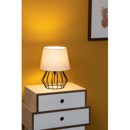 Spot-Light - Namizna svetilka MANGOO 1xE27/40W/230V siva/črna