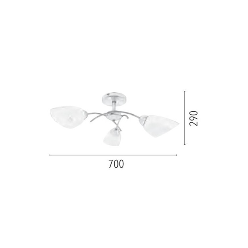 Lestenec VILETTA 3xE27/60W/230V