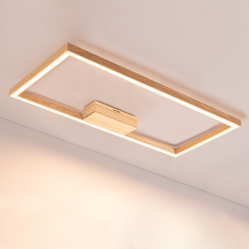 LED Stropna svetilka RAMME LED/34W/230V mat hrast - FSC certifikat