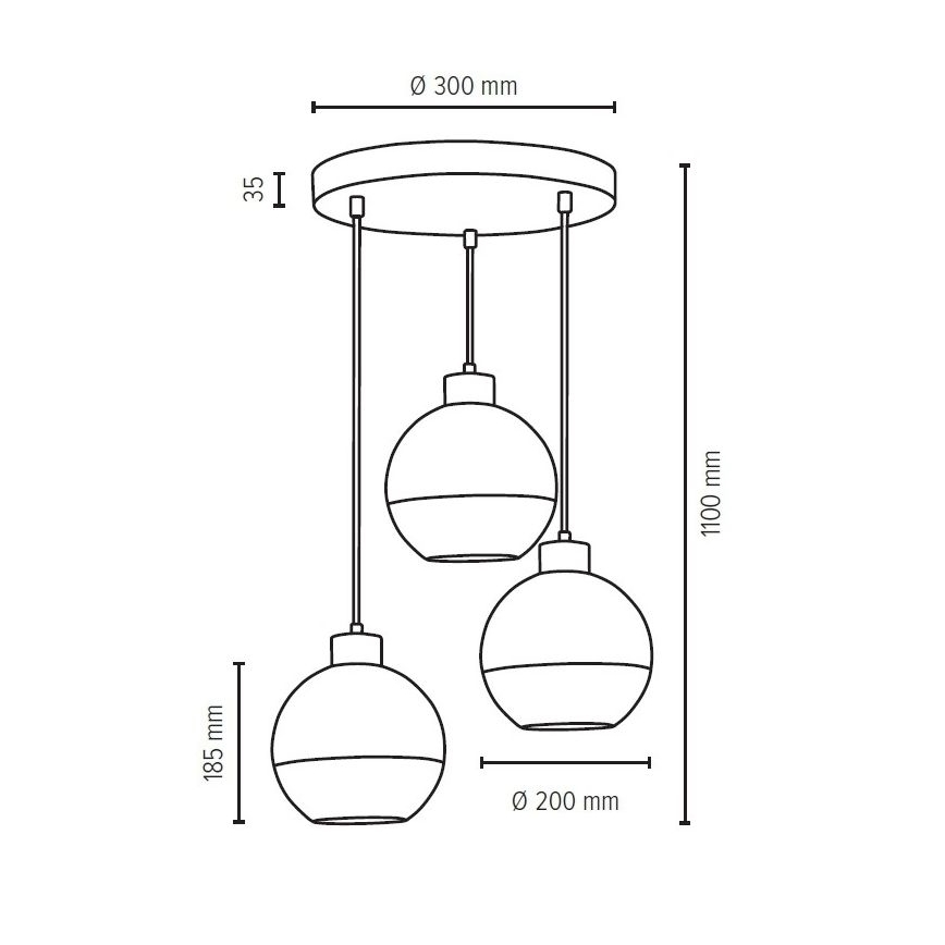 Spot-Light G1545 - Nadomestno senčilo LINEA pr. 20 cm