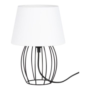 Spot-Light - Namizna svetilka MANGOO 1xE27/40W/230V bela/črna