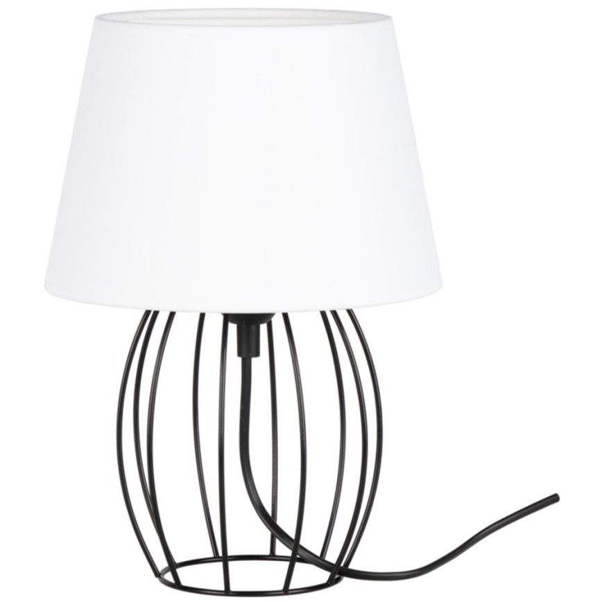 Spot-Light - Namizna svetilka MANGOO 1xE27/40W/230V bela/črna