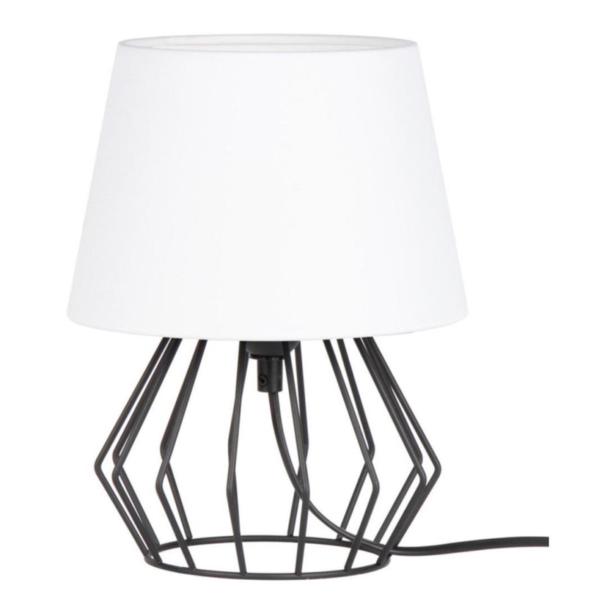 Spot-Light - Namizna svetilka MANGOO 1xE27/40W/230V bela/črna