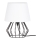 Spot-Light - Namizna svetilka MANGOO 1xE27/40W/230V bela/črna