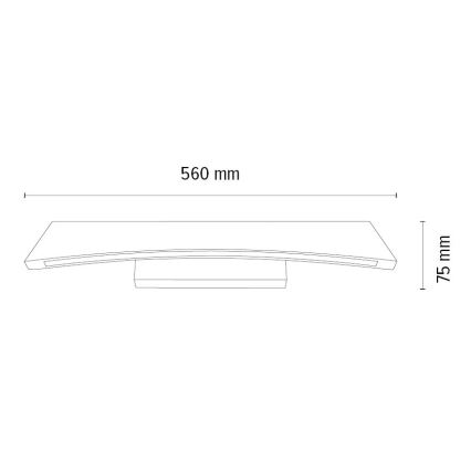 LED Zatemnitvena stenska svetilka ZIAD LED/6,5W/230V hrast – FSC certifikat