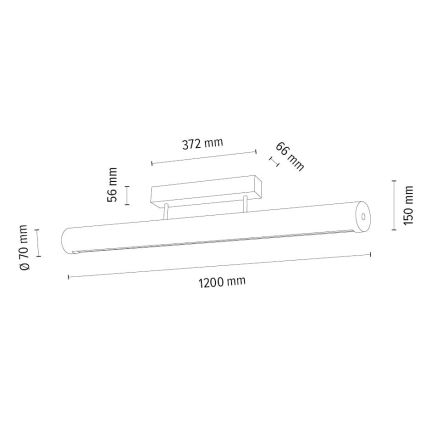 LED Zatemnitvena stropna svetilka CONOR LED/34,5W/230V hrast – FSC certifikat