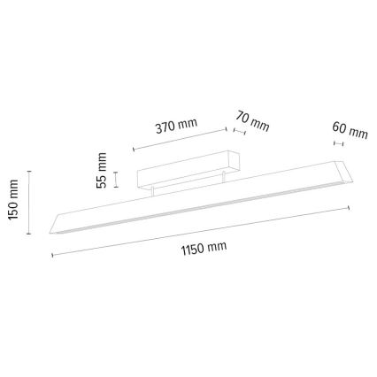 LED Zatemnitveni lestenec DEROTT 3xLED/14W/230V hrast – FSC certifikat