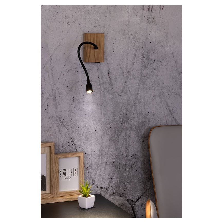 Stenska svetilka LECTOR LED/2,5W/230V hrast – FSC certifikat