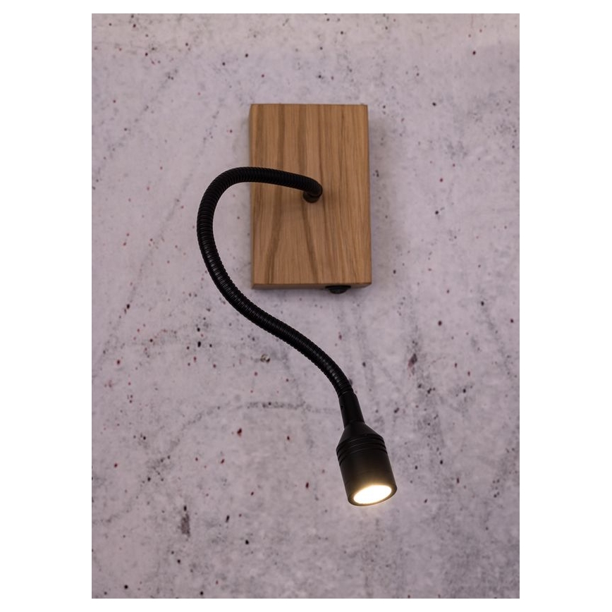 Stenska svetilka LECTOR LED/2,5W/230V hrast – FSC certifikat