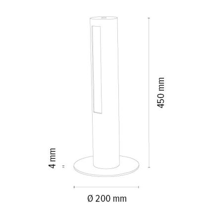 LED Zatemnitvena namizna svetilka CONOR LED/9W/230V hrast – FSC certifikat