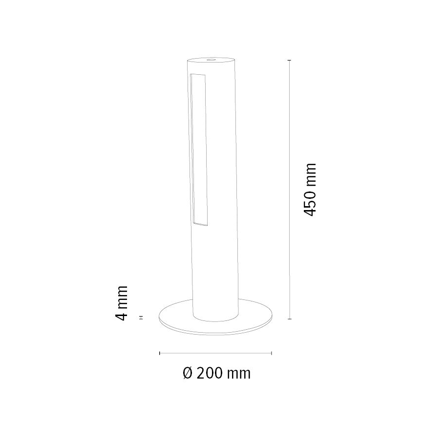 LED Zatemnitvena namizna svetilka CONOR LED/9W/230V hrast – FSC certifikat