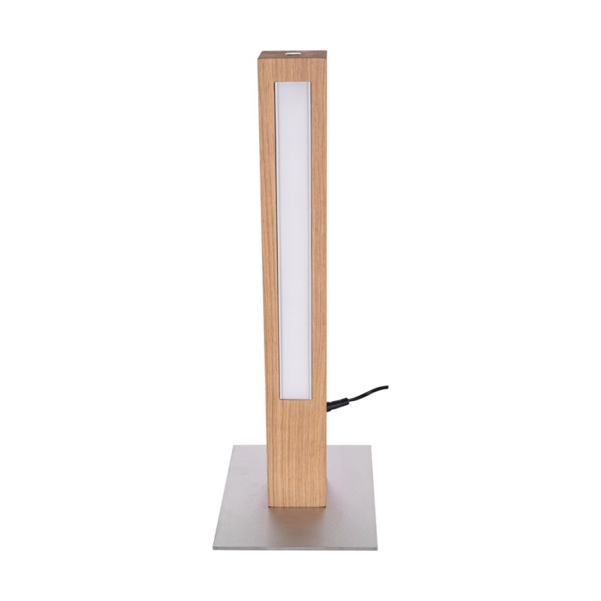 LED Zatemnitvena namizna svetilka LEON LED/9W/230V hrast – FSC certifikat
