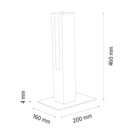 LED Zatemnitvena namizna svetilka LEON LED/9W/230V hrast – FSC certifikat