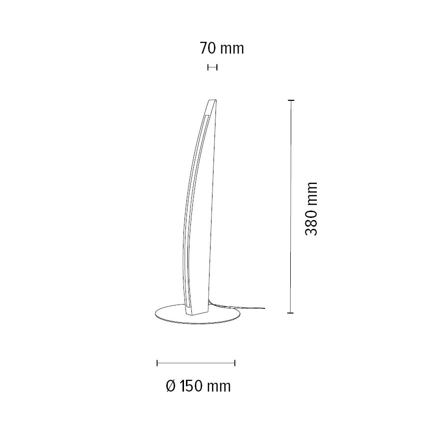 LED Zatemnitvena namizna svetilka DUBAI LED/4W/230V hrast – FSC certifikat