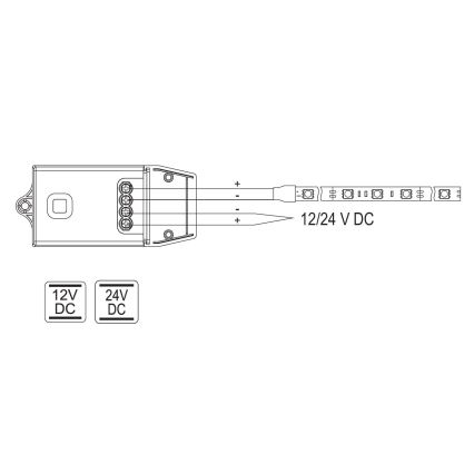 Sprejemnik za kinetična brezžična stikala 12/24 V