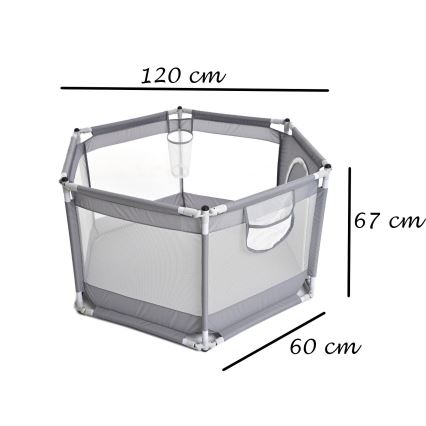 Stajica 120 cm siva