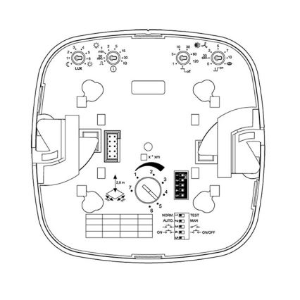 Steinel 000356 - Detektor prisotnosti IR Quattro 8m COM2 bela