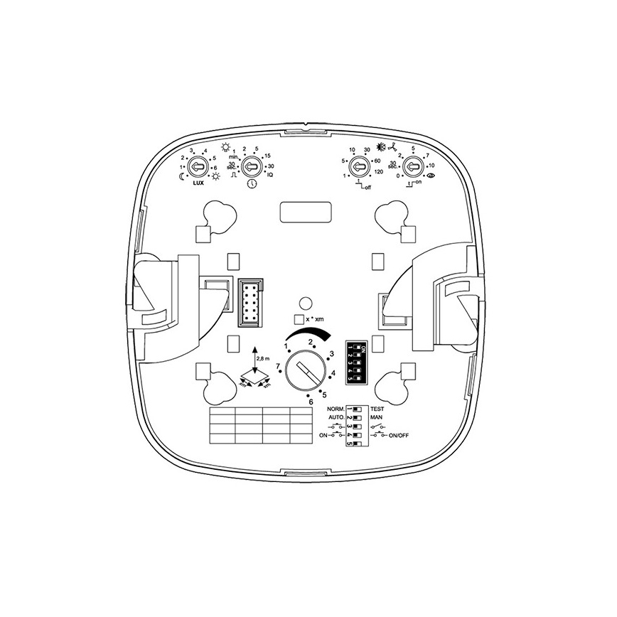 Steinel 000356 - Detektor prisotnosti IR Quattro 8m COM2 bela