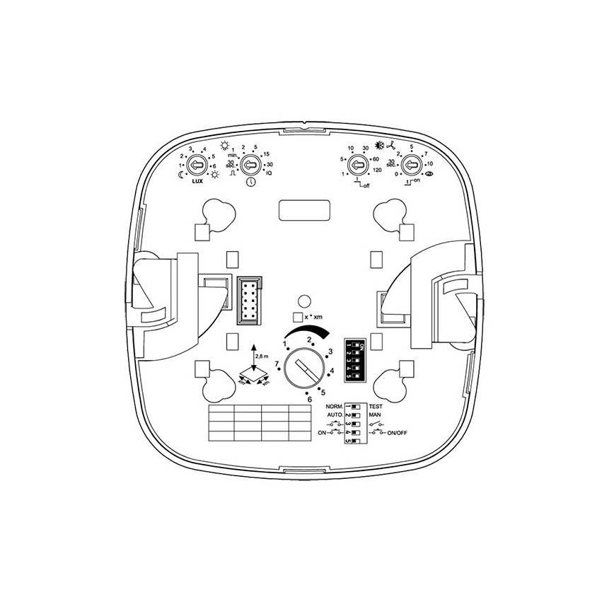 Steinel 002770 - Detektor prisotnosti IR Quattro HD 24m COM2 bela