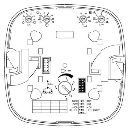 Steinel 002848 - Detektor prisotnosti HF 360 COM2 bela