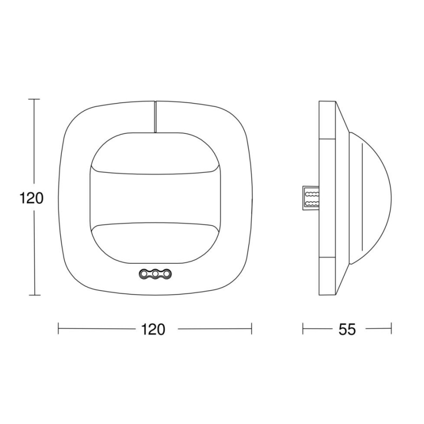 Steinel 003005 - Detektor prisotnosti Dual HF DALI-2 APC bela