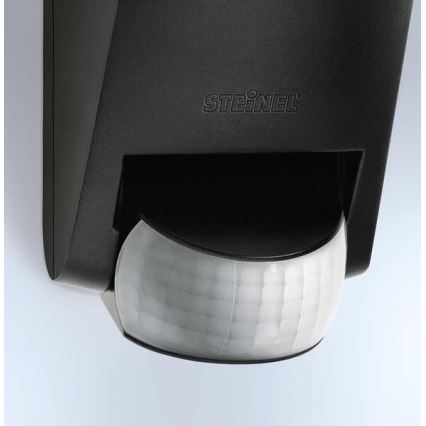 STEINEL 005535 - Zunanja stenska svetilka s senzorjem L585S 1xE27/60W črna IP44