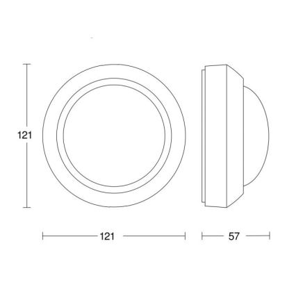 STEINEL 006532 - Zunanji senzor gibanja IS360-3 bel IP54