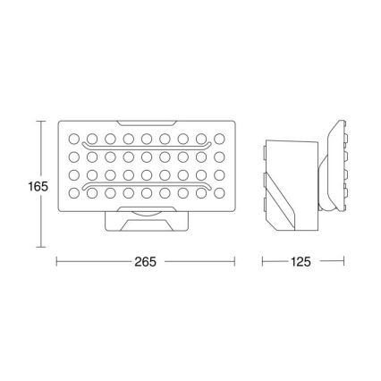 STEINEL 010232 - LED Reflektor XLEDPRO WIDE slave LED/24,8W/230V IP54