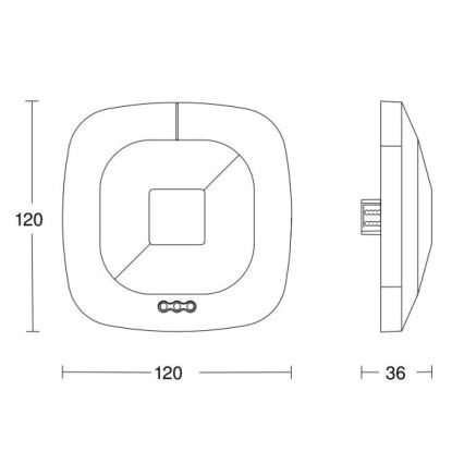 Steinel 033972 - Detektor prisotnosti HF 360 LiveLink bela