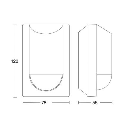 Steinel 034702 - Zunanji senzor gibanja ECO IP54 črna