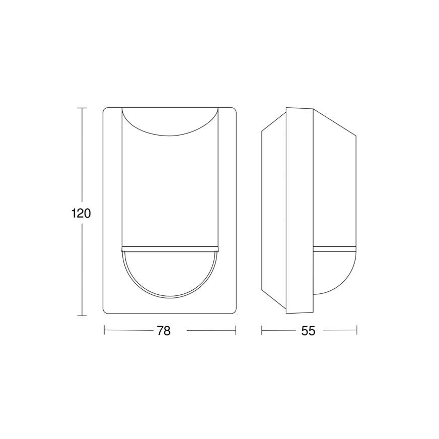 Steinel 034702 - Zunanji senzor gibanja ECO IP54 črna