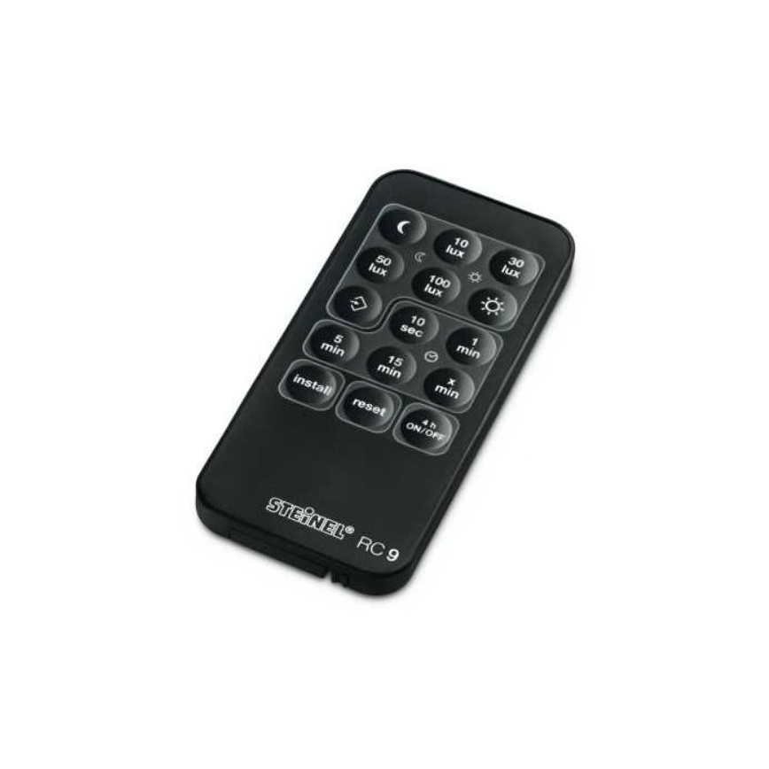 STEINEL 034979 - Zunanji senzor gibanja SenslQ S črna IP54 + Daljinski upravljalnik