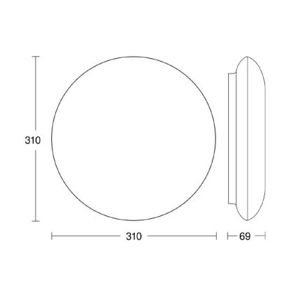 Steinel 035440 - LED Zunanja svetilka s senzorjem QUATTRO LED/10W/230V IP54