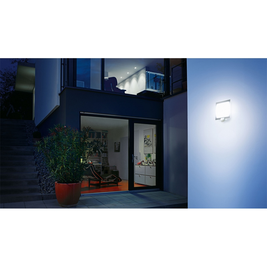 STEINEL 035693 - Zunanja stenska svetilka s senzorjem L20 1xE27/60W/230V IP44