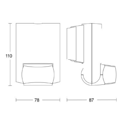 Steinel 035761 - Zunanji infrardeči senzor IS 130-2 antracit IP54